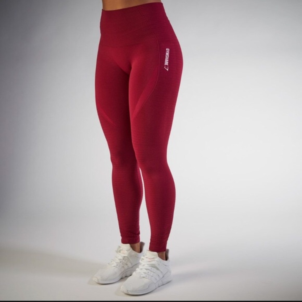 Gymshark Original Seamless Leggings in Beet Marl